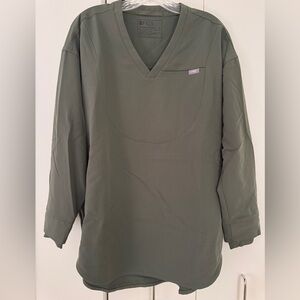 Figs Women's Halle V-Neck Longsleeve Tunic Scrub Top